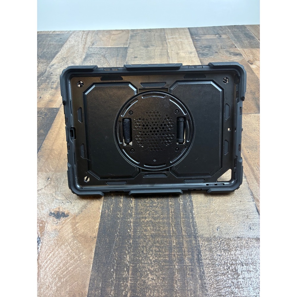 Seymac Rugged Tablet Case with Rotating Hand Strap Kickstand Black Blue - Picture 7 of 9